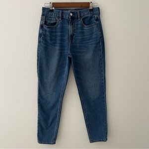 AE American Eagle Outfitters Mom Jean Medium Blue Jeans Women’s 4 Regular